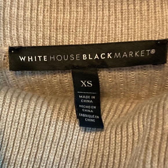 LAST CHANCE! White House Black Market Tan Turtleneck Sweater - Picture 2 of 7